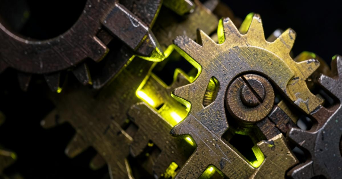 Interlocking gears representing how a trading platform routes orders